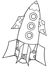 Раскраска ракета - рисунок №29