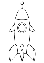 Раскраска ракета - рисунок №47