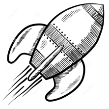 Раскраска ракета - рисунок №48