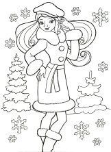 Девочка в зимней одежде