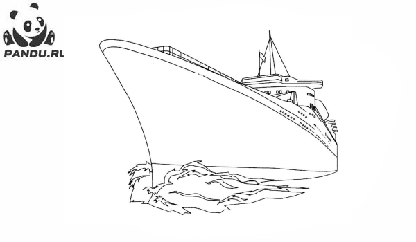 Раскраска Корабли. Раскраска корабль - рисунок №16