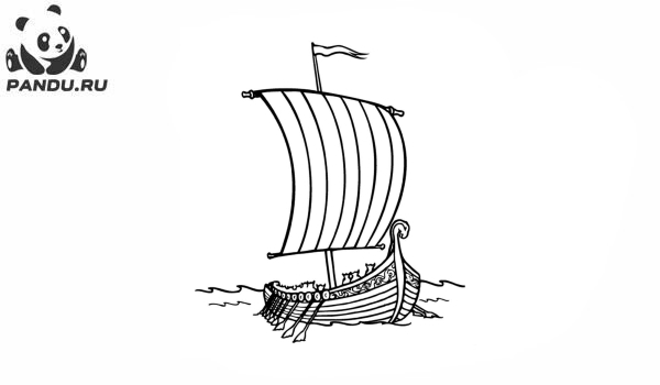 Раскраска Корабли. Раскраска корабль - рисунок №29