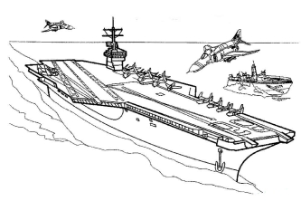 Раскраска корабль - рисунок №14