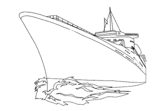 Раскраска корабль - рисунок №16