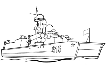 Раскраска корабль - рисунок №25