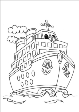 Раскраска корабль - рисунок №3