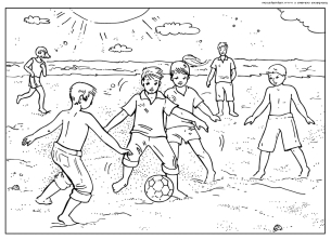 Футбол на пляже