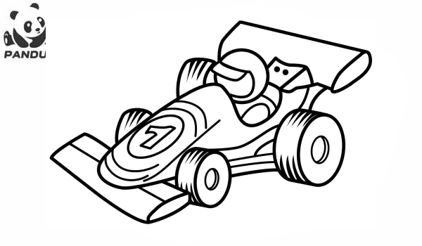Раскраска Машинки. Формула 1
