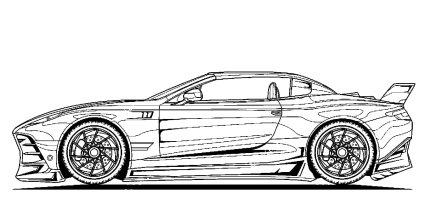 Машина с рисунком