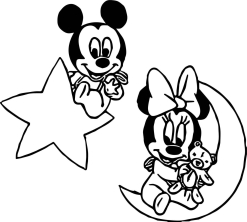 Микки Маус и Минни в детстве