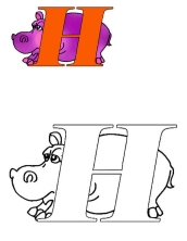 Раскраски английский алфавит - рисунок №16