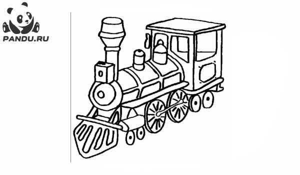 Раскраска Поезда. Раскраска поезд - рисунок №12