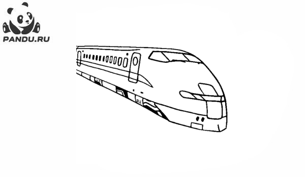 Раскраска Поезда. Раскраска поезд - рисунок №14