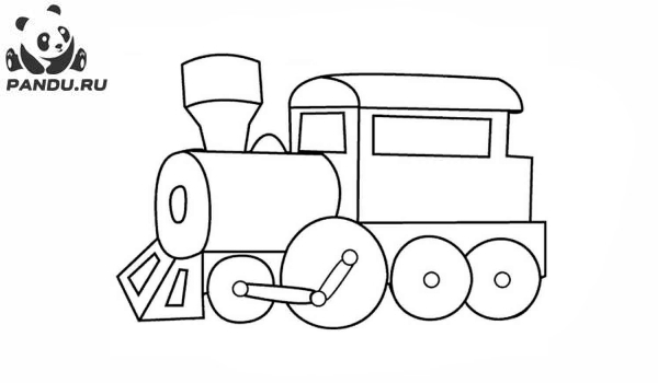 Раскраска Поезда. Раскраска поезд - рисунок №16