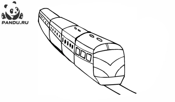 Раскраска Поезда. Раскраска поезд - рисунок №23