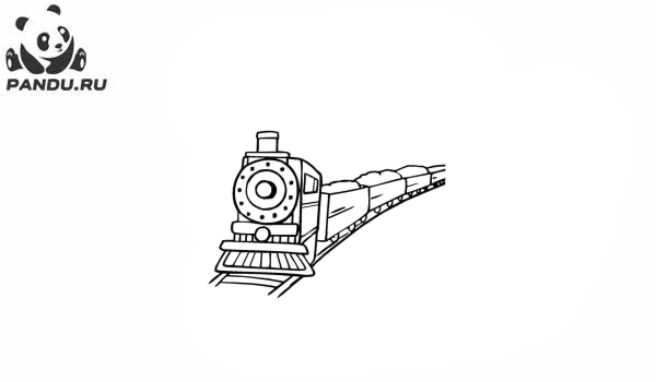 Раскраска Поезда. Раскраска поезд - рисунок №28