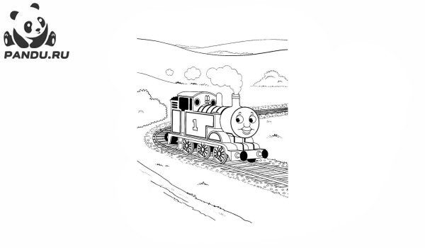 Раскраска Поезда. Раскраска поезд - рисунок №29