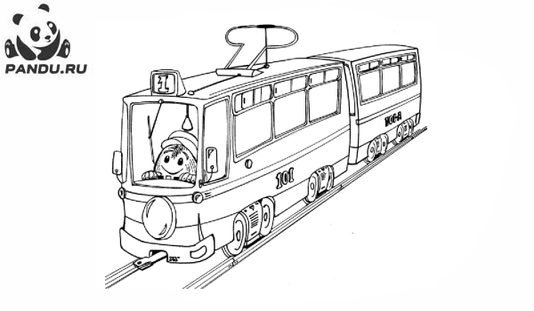 Раскраска Поезда. Раскраска поезд - рисунок №34