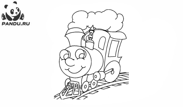 Раскраска Поезда. Раскраска поезд - рисунок №8