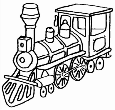 Раскраска поезд - рисунок №12