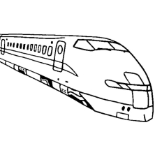 Раскраска поезд - рисунок №14
