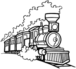 Раскраска поезд - рисунок №24