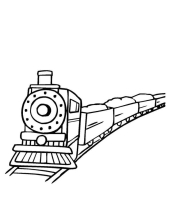 Раскраска поезд - рисунок №28