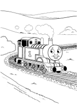 Раскраска поезд - рисунок №29