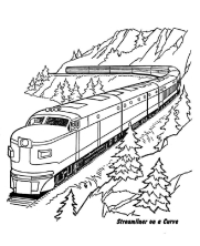 Раскраска поезд - рисунок №31