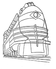 Раскраска поезд - рисунок №32