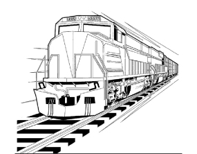 Раскраска поезд - рисунок №33
