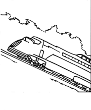 Раскраска поезд - рисунок №7