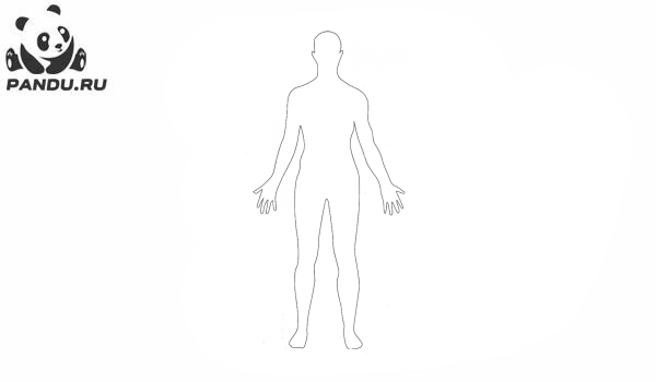 Раскраска Части тела человека. Пиктограмма части тела для детей