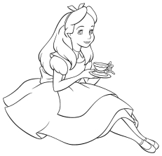 Алиса пьет чай
