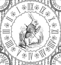Часы с кроликом