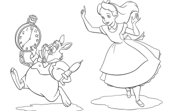 Алиса бежит за Кроликом