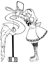 Алиса и фламинго