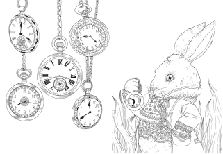 Белый Кролик и часы