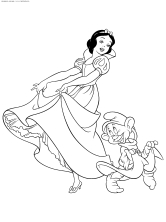 Белоснежка танцует с гномом